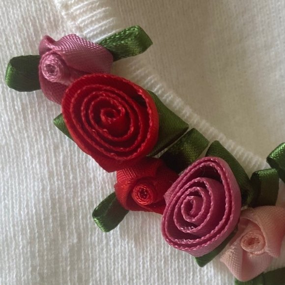 ~ HANKY PANKY CAMI WITH FLOWER APPLIQUE ~ MADE IN USA ~ 100% COTTON - Picture 3 of 7